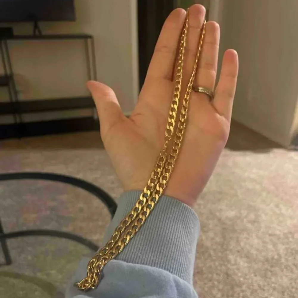 3for$20  Chain Men's Chain Necklace Daily Gift, gold color of silver color
